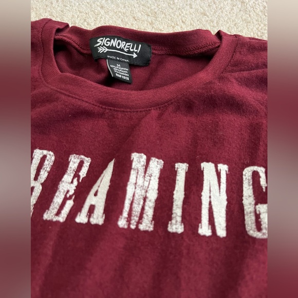 NWT SIGNORELLI SUPER SOFT BURGUNDY WINE CHRISTMAS SWEATSHIRT 🍷 - Picture 2 of 3